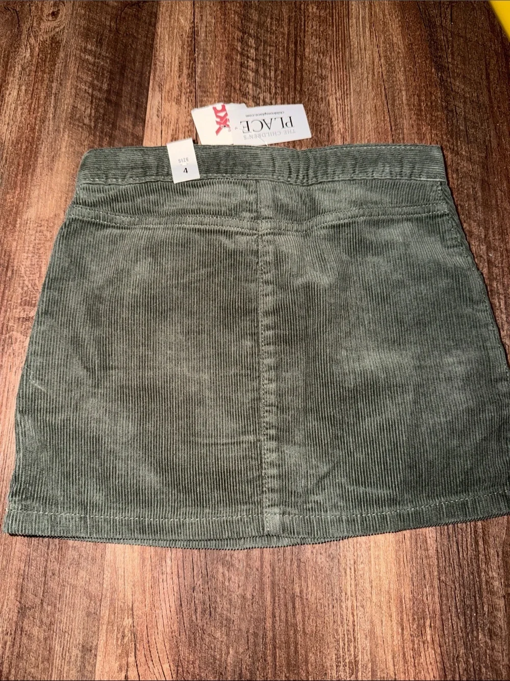 Lot of 2 The Children’s Place Skirt Girls Corduroy Size 4 NWT Green & Burgundy